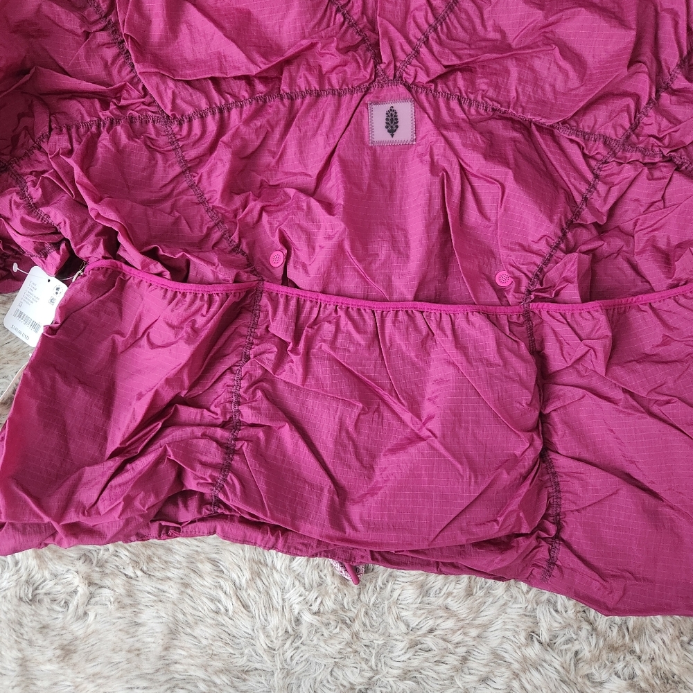 Free People FP Movement Happy Camper Pullover Misty Plum Windbreaker Jacket - Picture 12 of 15